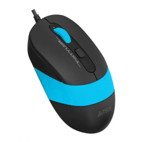 Мышь A4Tech Fstyler FM10 черный/синий оптическая (1600dpi) USB (4but)